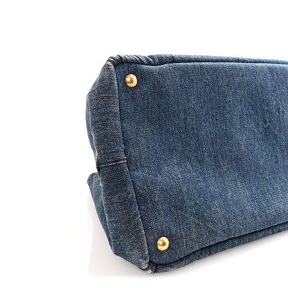 Prada Denim Canapa Logo Tote Avio 8 of 9