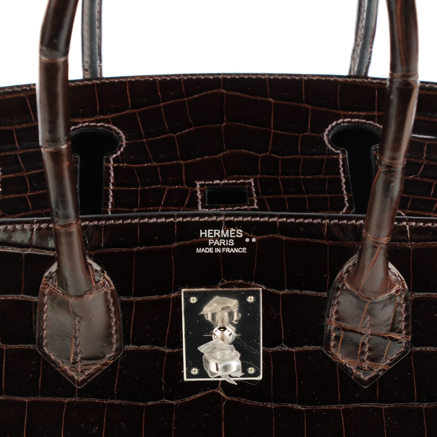 Shiny Niloticus Crocodile Birkin 30 Havane