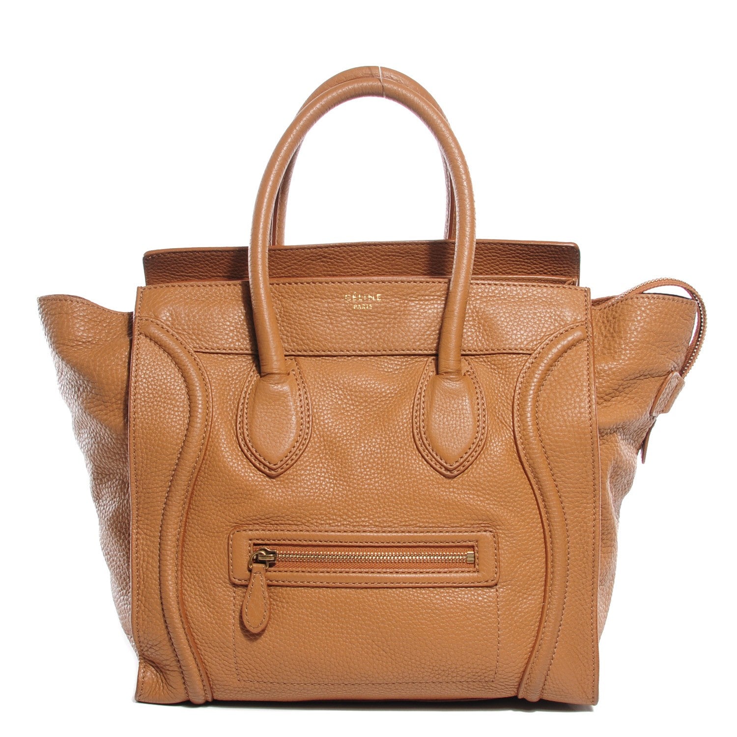 Celine Pebbled Calfskin Mini Luggage Camel 1 of 9
