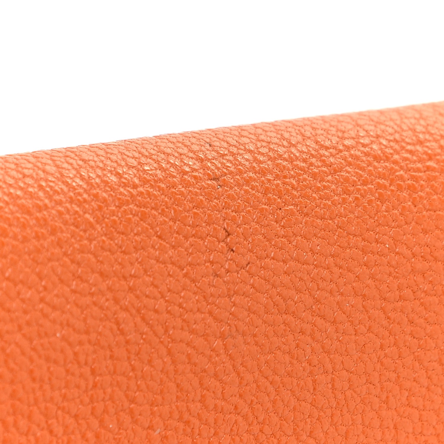 Hermes Chevre Mysore Kelly Longue Wallet Orange 15 of 16