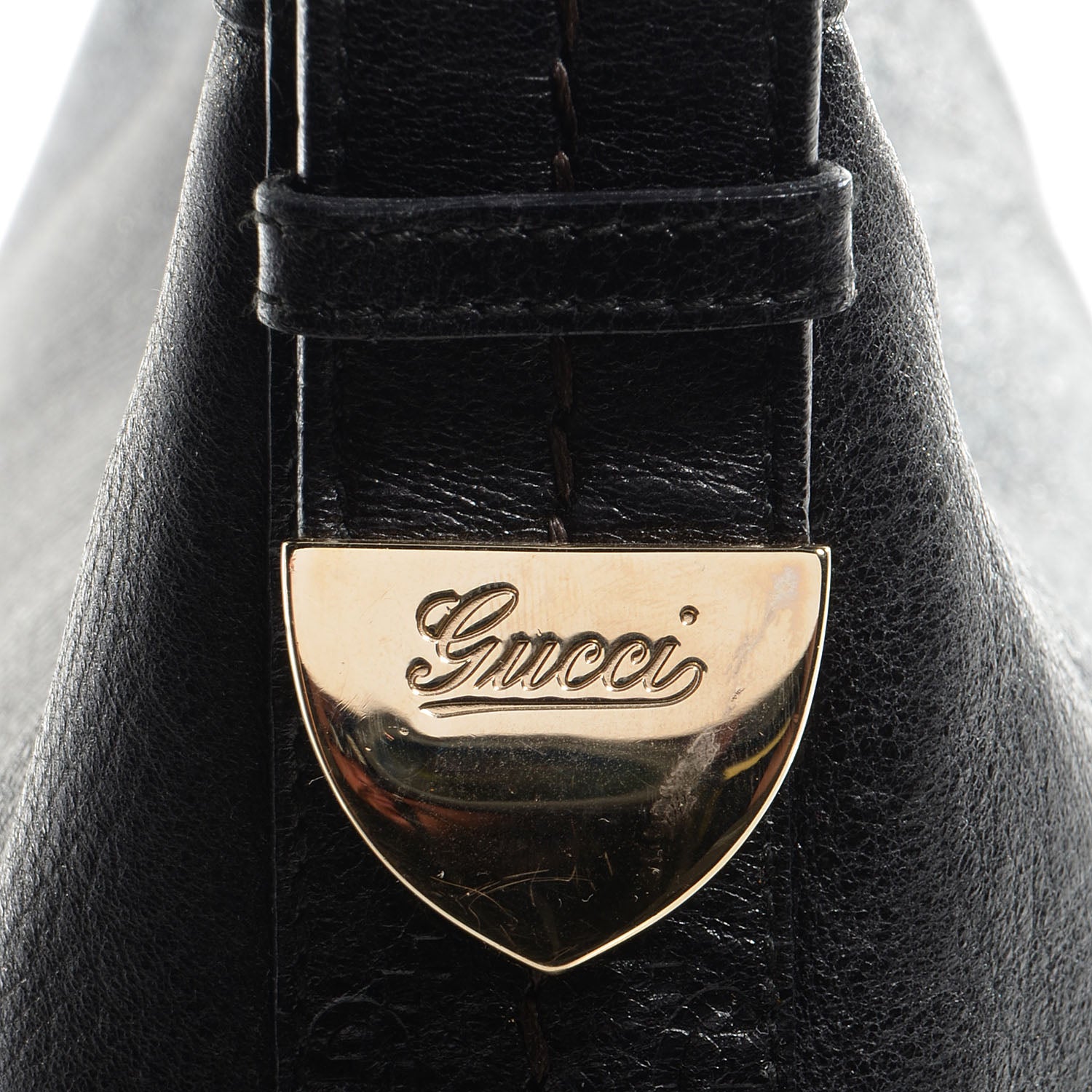 Gucci Leather Guccissima Medium Signoria Hobo Black 4 of 9