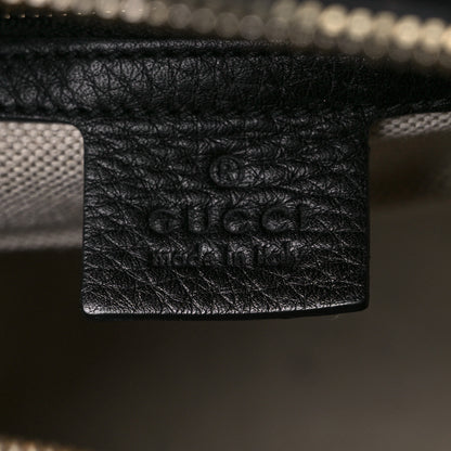 Gucci Calfskin Vintage Web Medium Boston Black 6 of 14