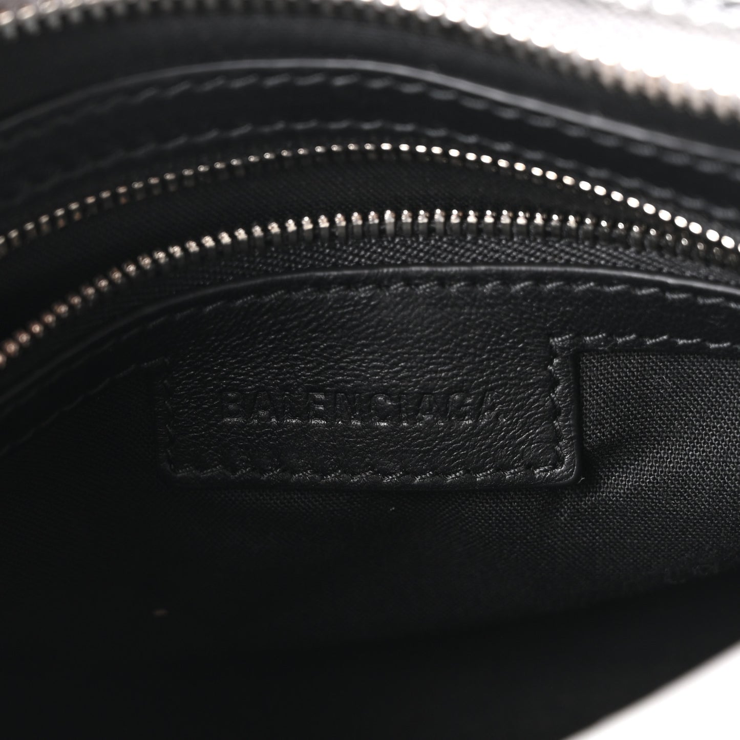 Metallized Arena Lambskin Classic Silver Hardware Le City Mini Silver