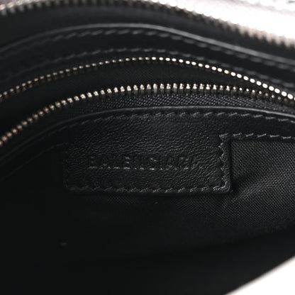 Balenciaga Metallized Arena Lambskin Classic Silver Hardware Le City Mini Silver 6 of 10
