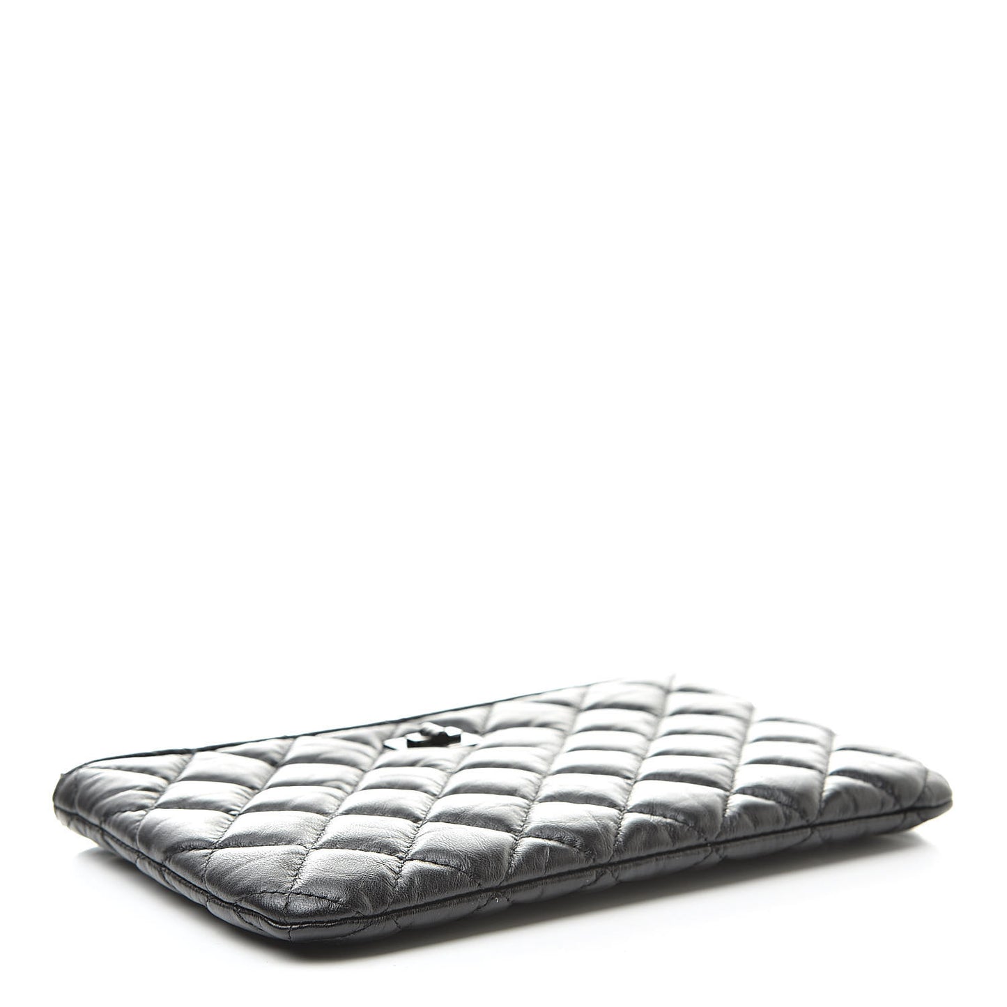 Aged Calfskin Quilted Medium Reissue Cosmetic Case So Black