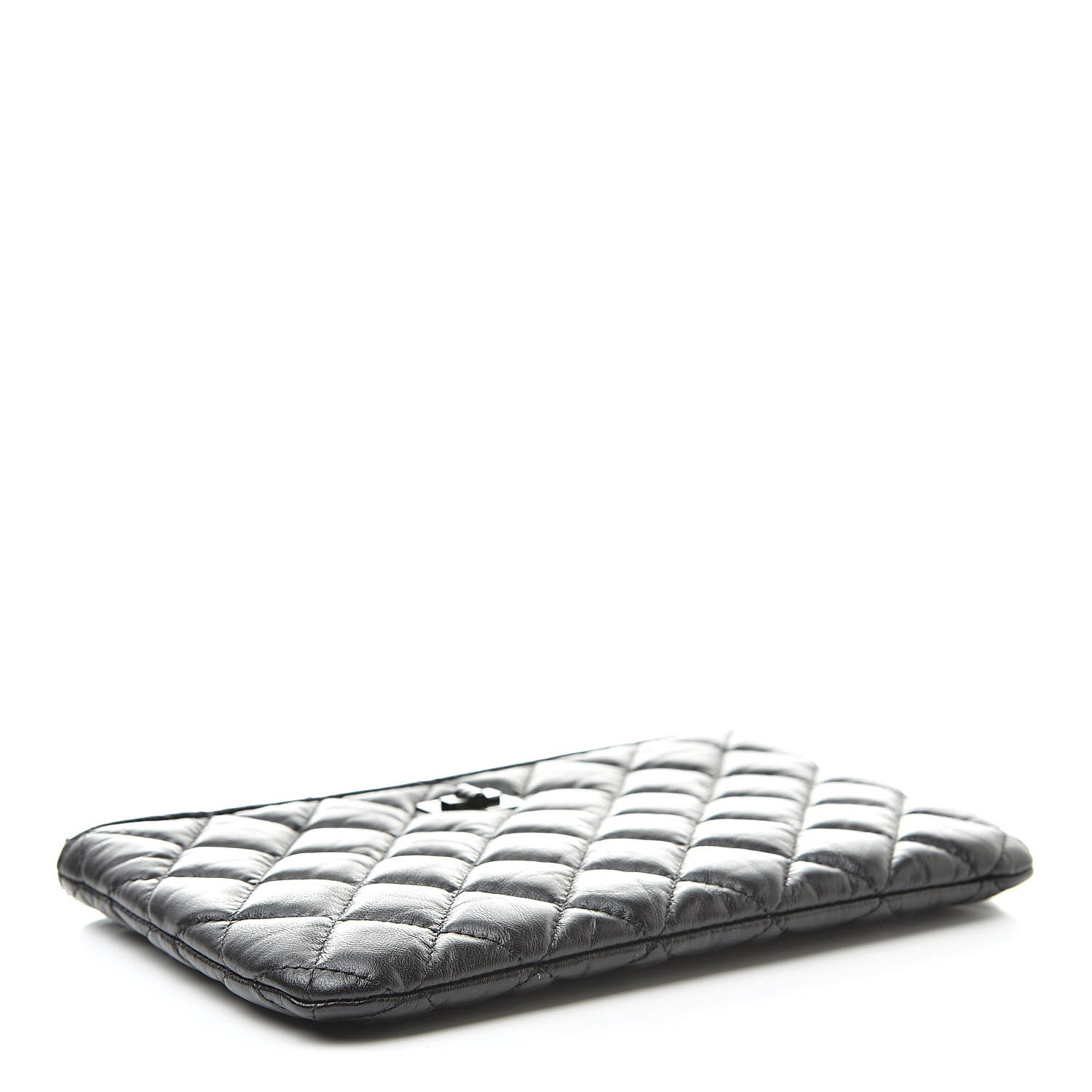 Chanel Aged Calfskin Quilted Medium Reissue Cosmetic Case So Black 4 of 7