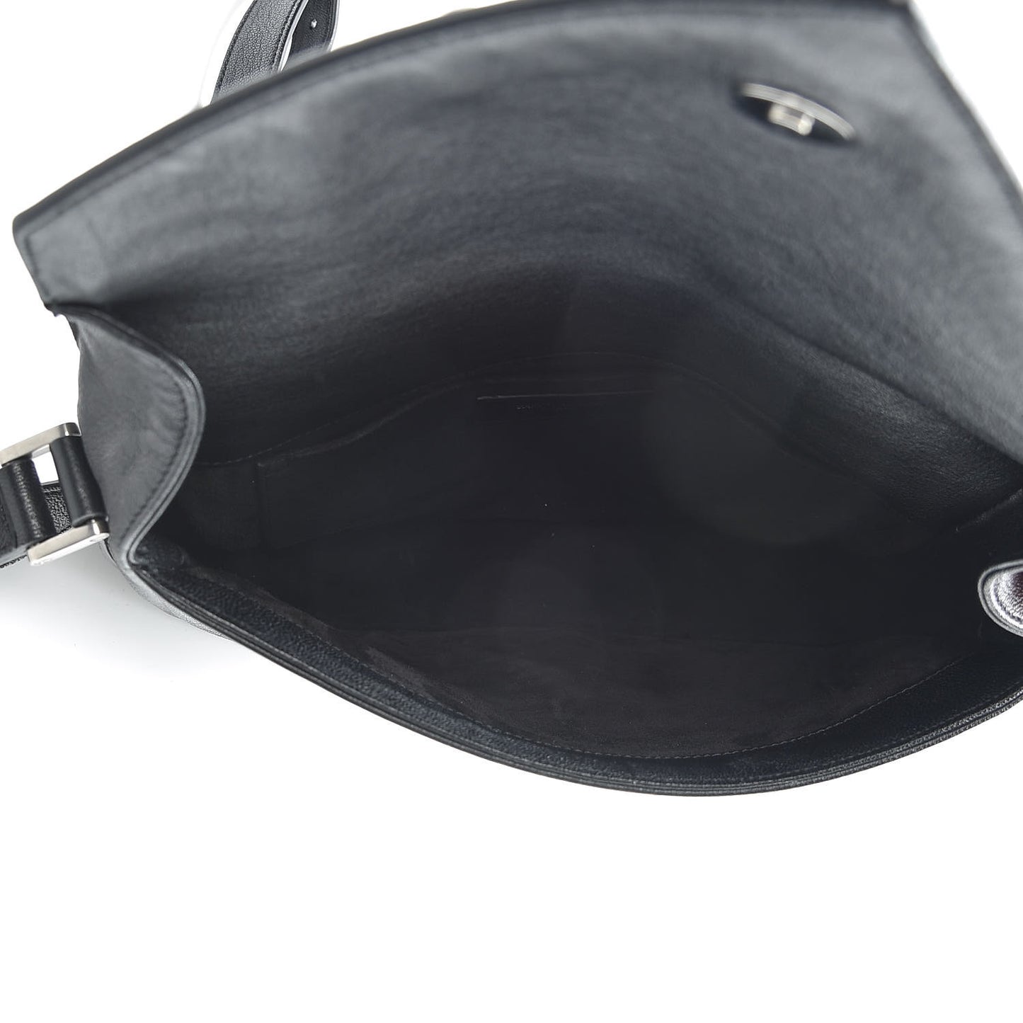 Calfskin Y Studs Crossbody Bag Black