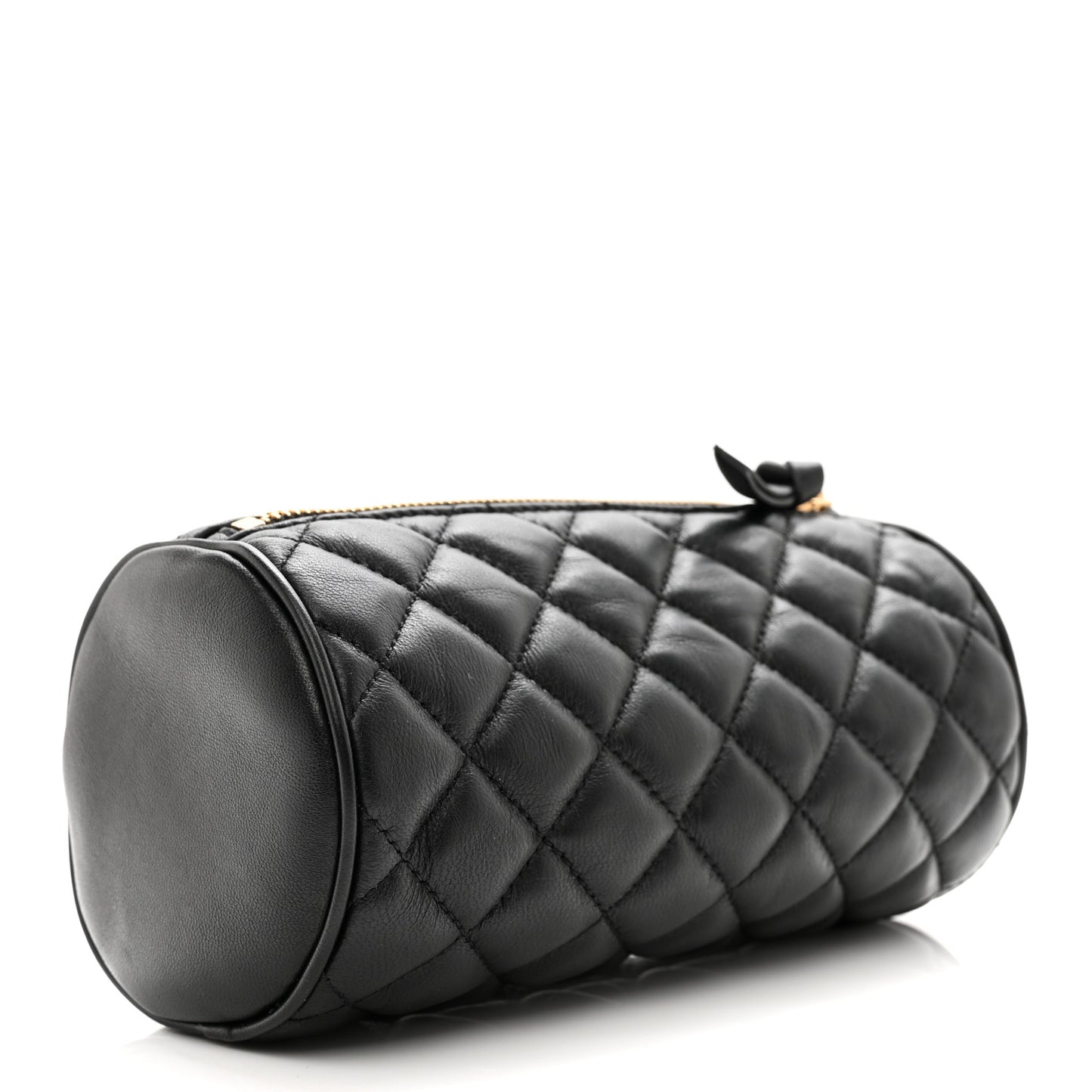 Nappa Quilted Medusa Pouch Black
