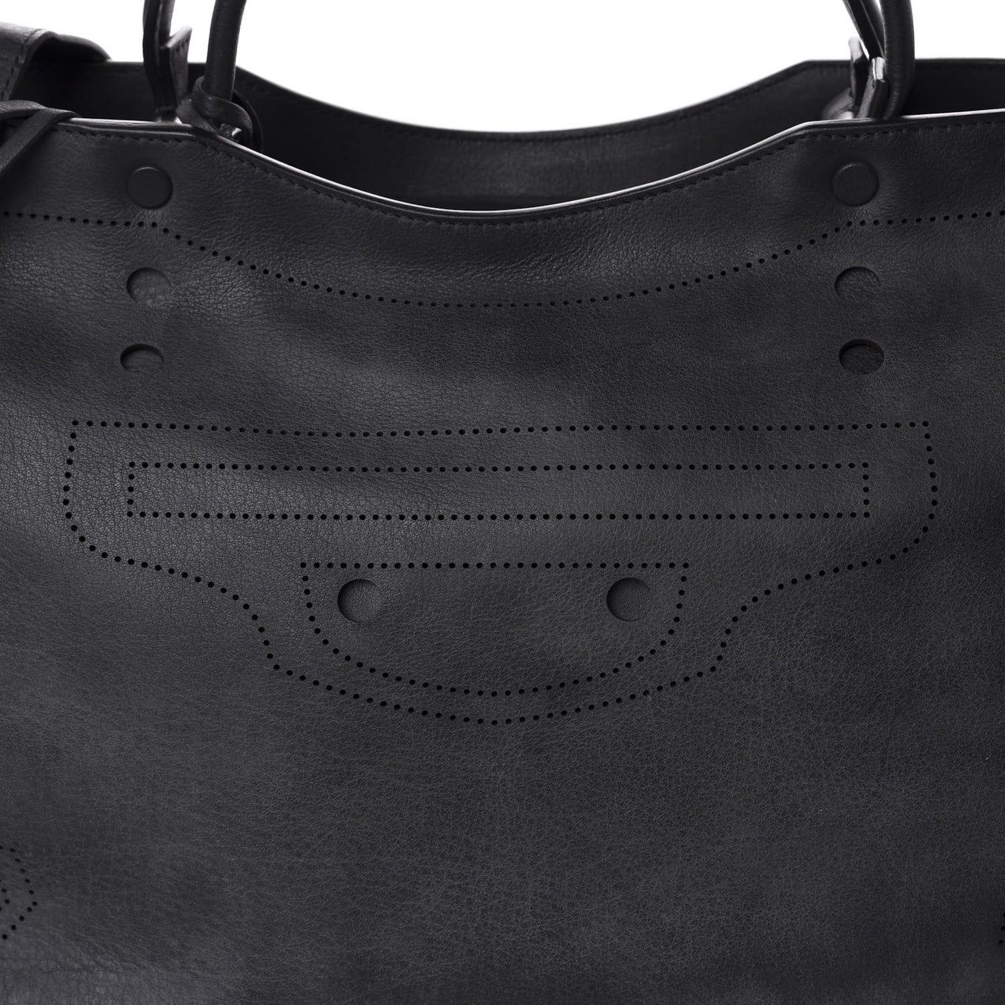 Veau Soyeux Perforated Blackout Hardware City Black