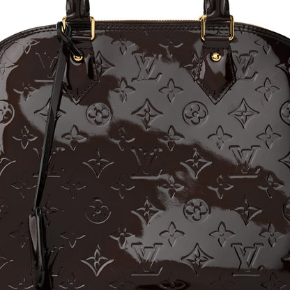 Louis Vuitton Vernis Alma MM Amarante 9 of 12