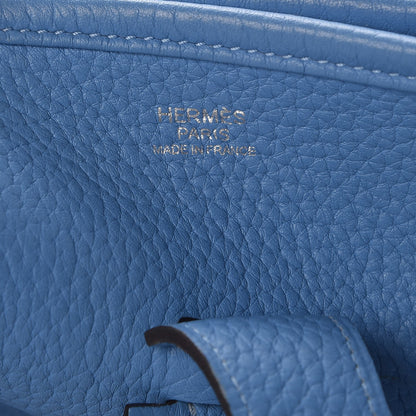 Hermes Taurillon Clemence Evelyne III GM Bleu Paradis 7 of 9