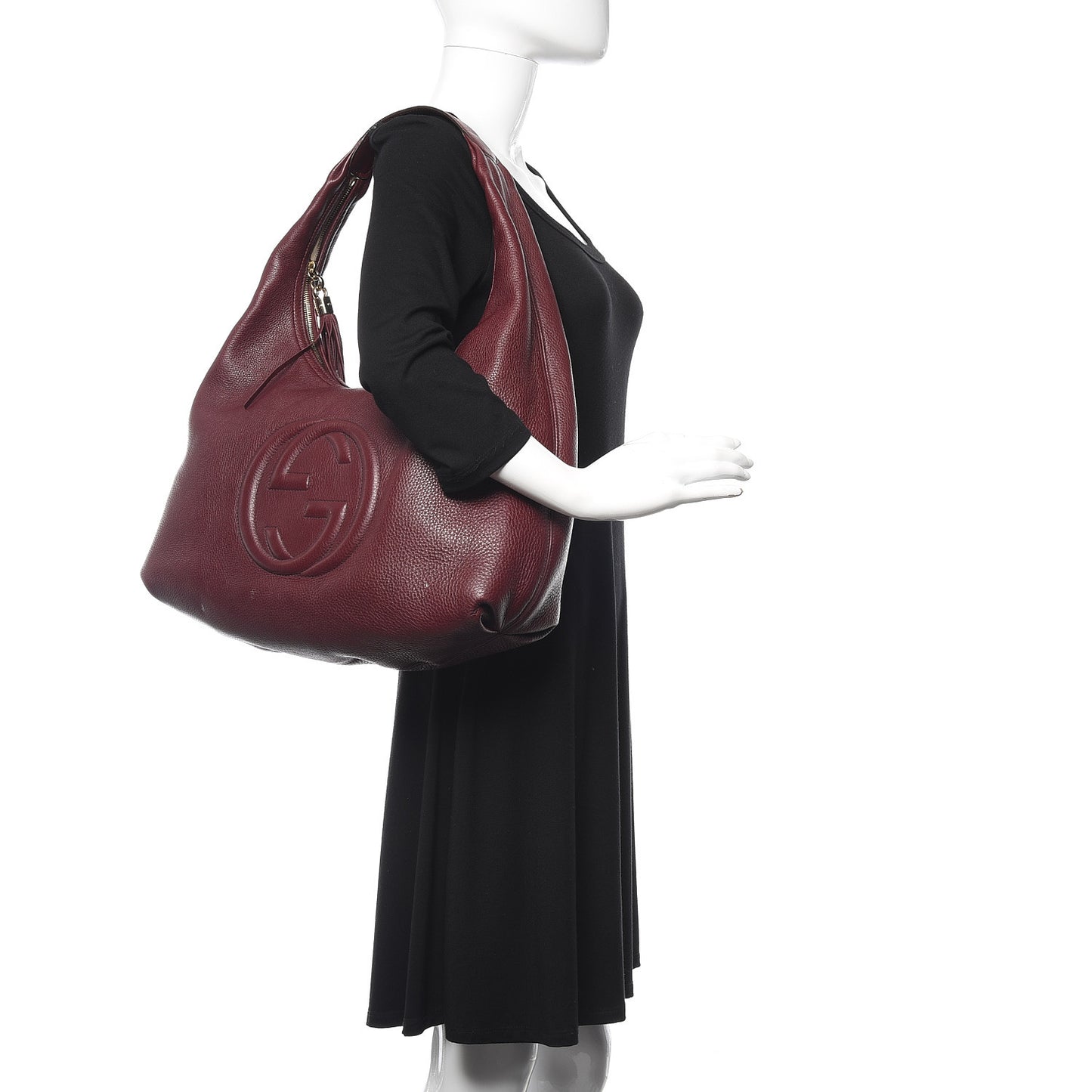 Cellarius Calfskin Large Soho Hobo Scarlatto