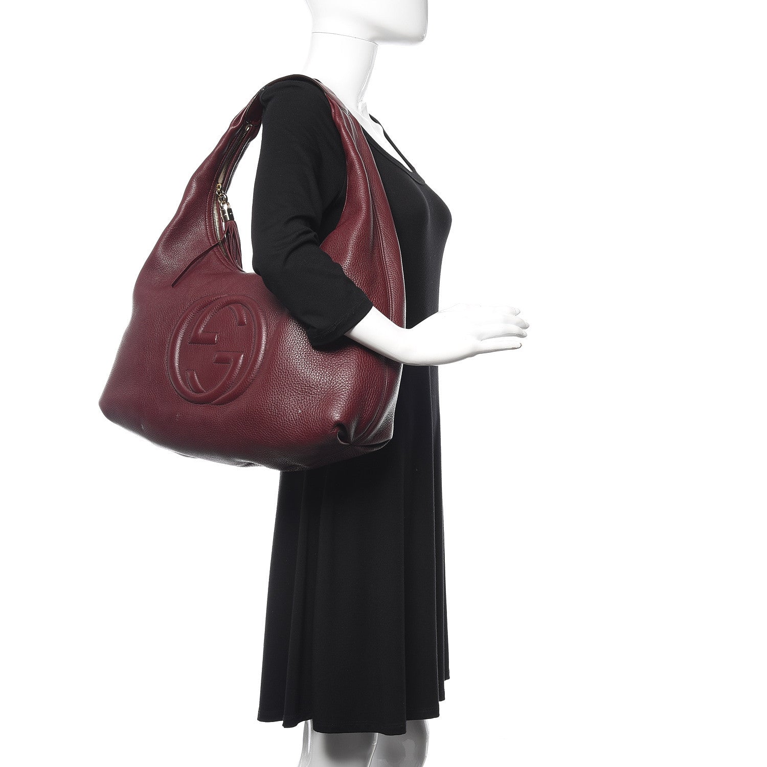 Gucci Cellarius Calfskin Large Soho Hobo Scarlatto 2 of 13