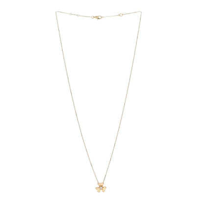 Van Cleef & Arpels 18K Yellow Gold Diamond Mini Frivole Pendant Necklace 3 of 6