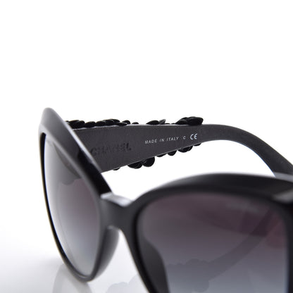 Chanel Lambskin Camellia CC Sunglasses 5317-Q Black 6 of 7