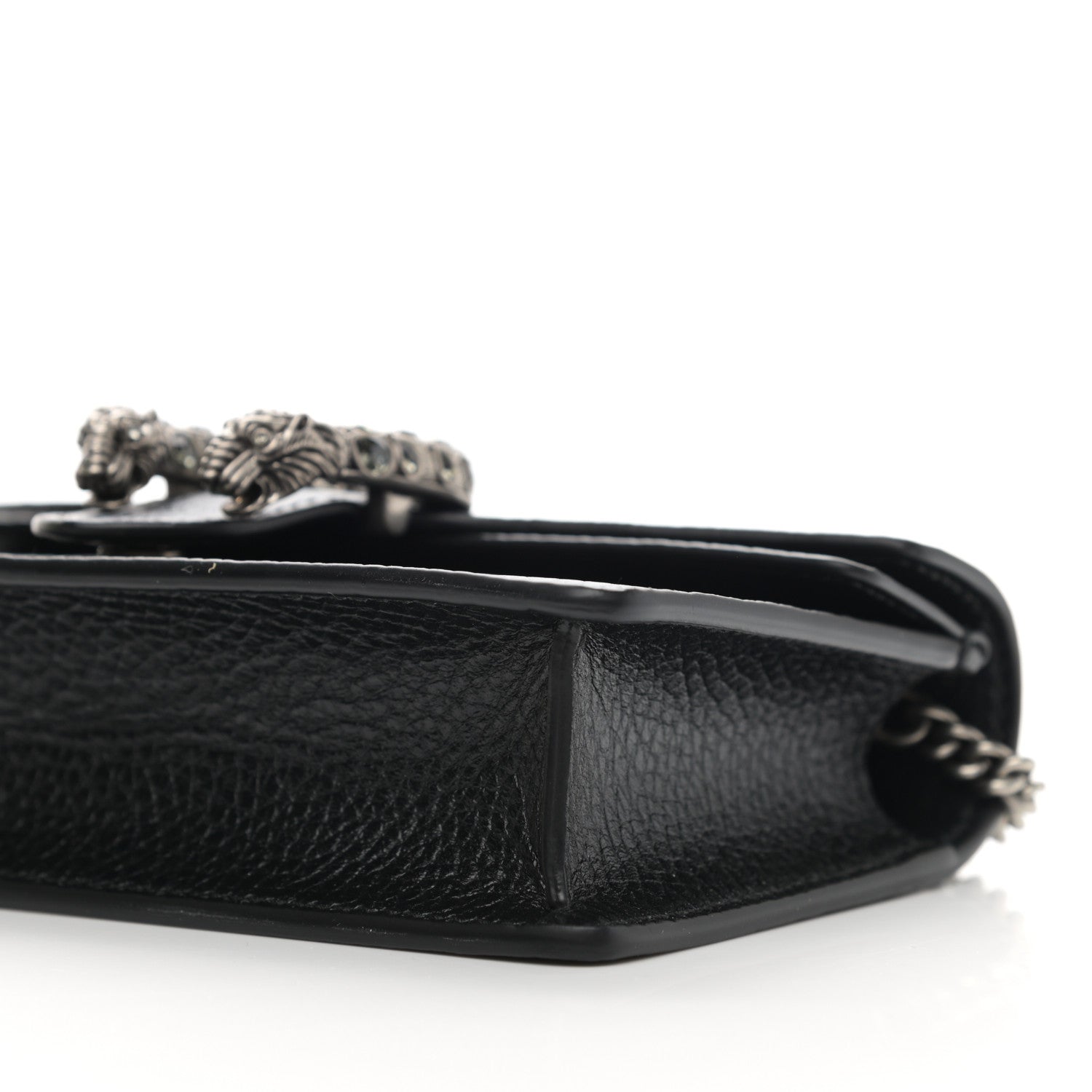 Gucci Calfskin Super Mini Dionysus Shoulder Bag Black 10 of 11