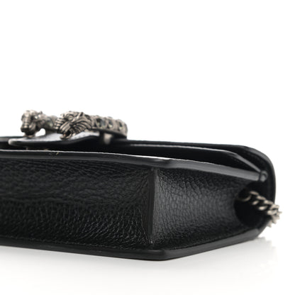 Gucci Calfskin Super Mini Dionysus Shoulder Bag Black 10 of 11