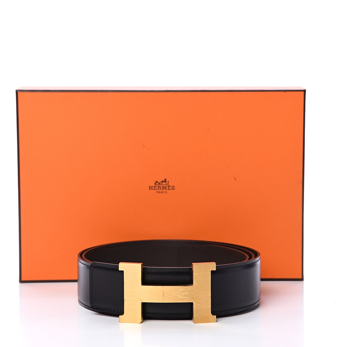 Box Chamonix 32mm H Belt 110 Black Chocolate