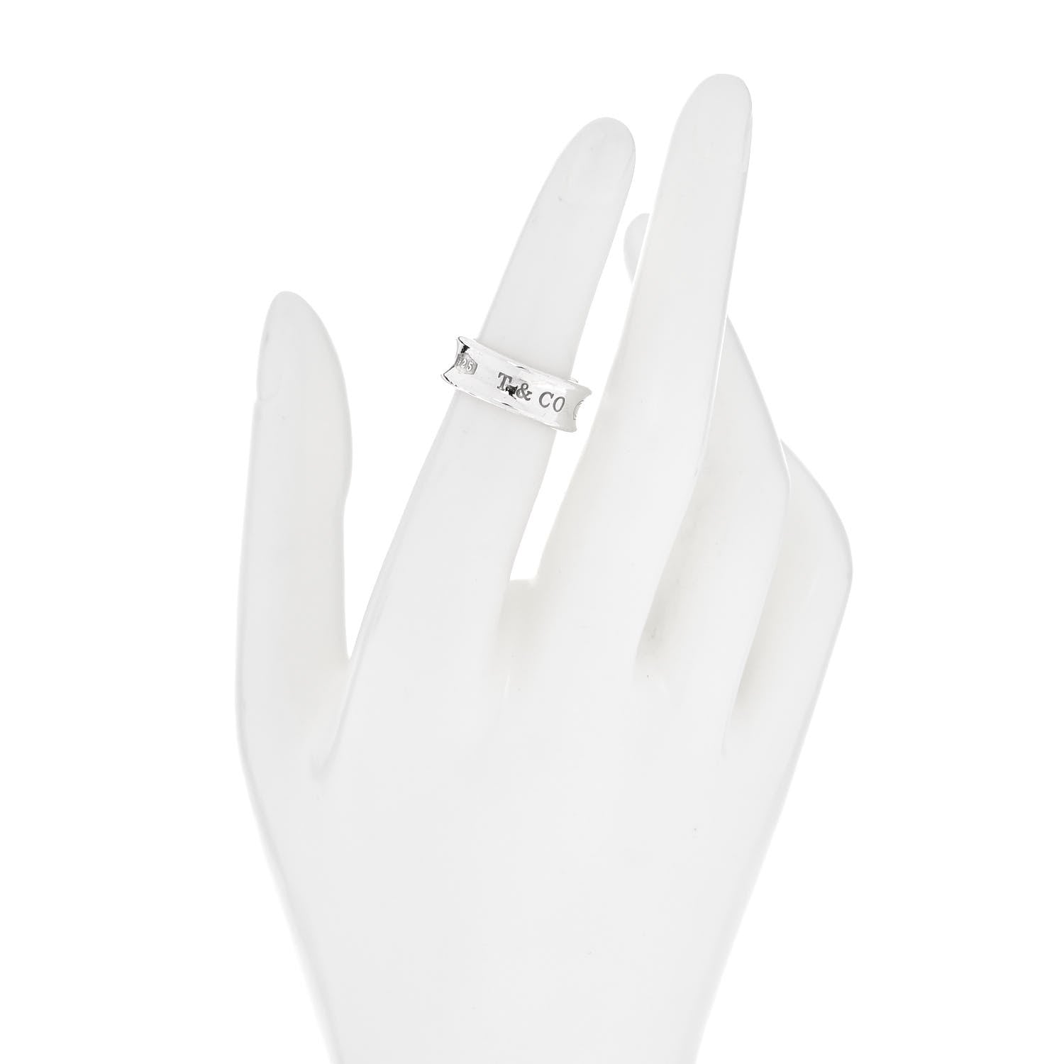 Tiffany Sterling Silver 1837 Ring 49 5 2 of 5