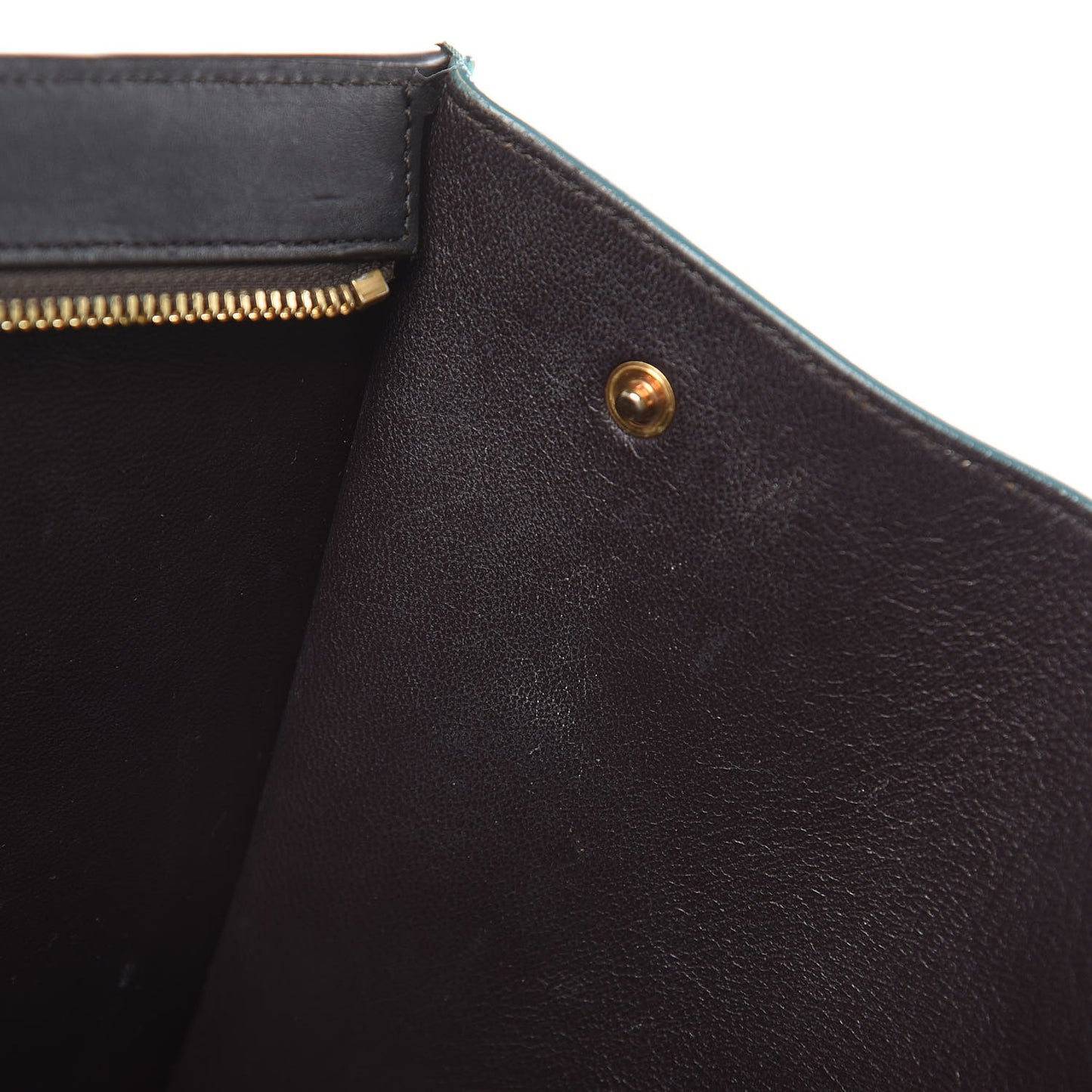 Smooth Calfskin Nubuck Small Tri-Color Trapeze Taupe