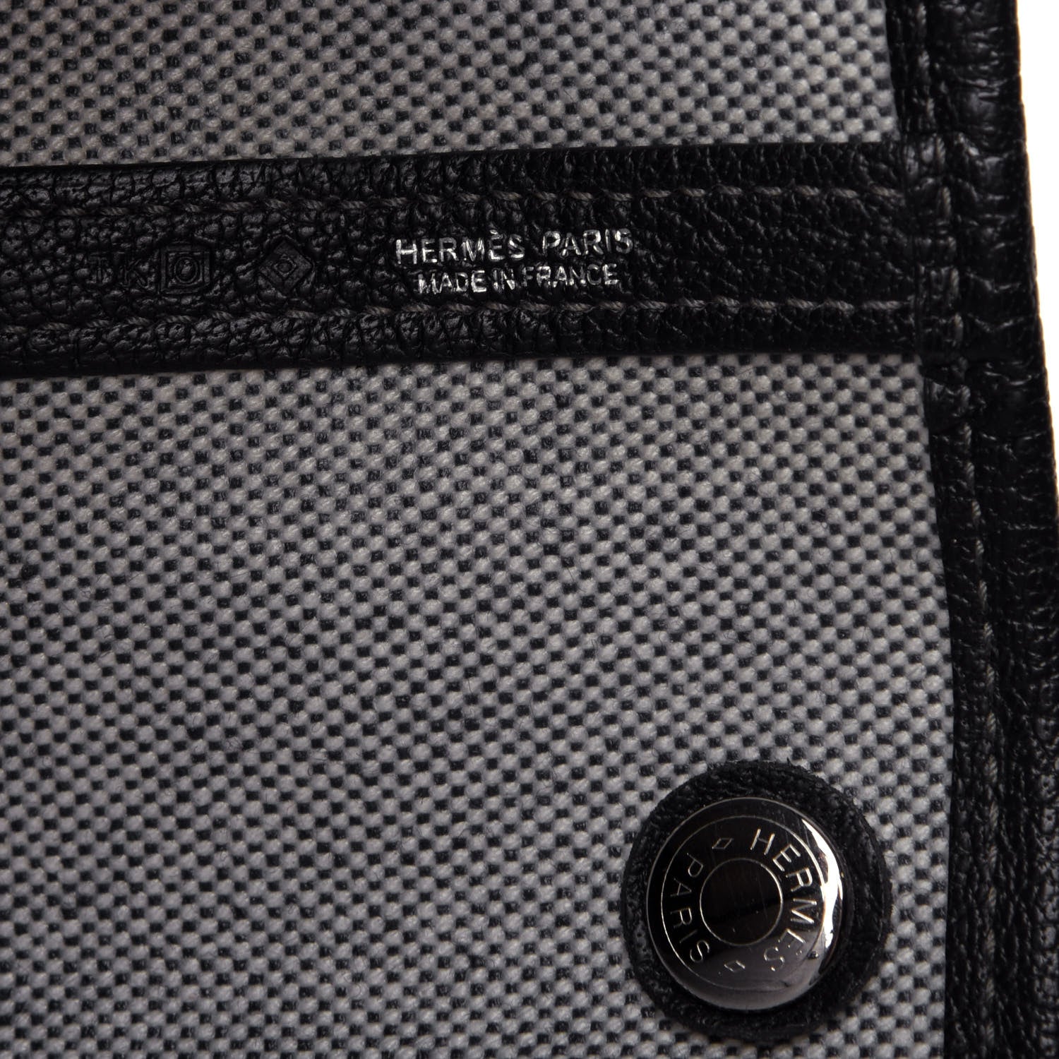 Hermes Buffle Skipper Toile Garden Party 36 MM Tote Black 6 of 9