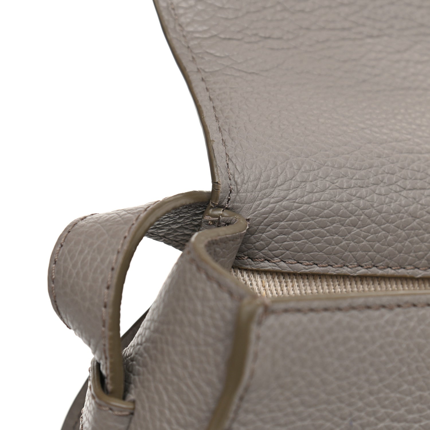 Chloe Calfskin Mini Marcie Round Crossbody Bag Cashmere Grey 11 of 12