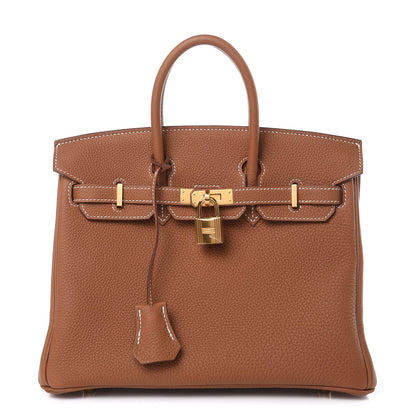 Hermes Togo Birkin 25 Gold 1 of 30