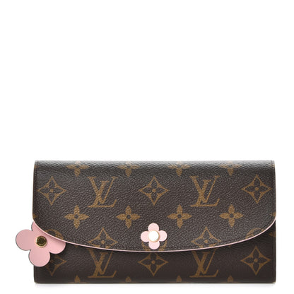 Louis Vuitton Monogram Bloom Flower Emilie Wallet 1 of 8