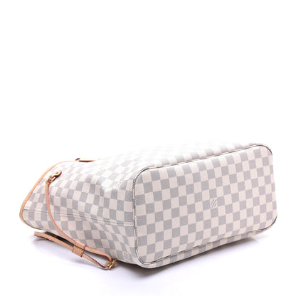 Louis Vuitton Damier Azur Neo Neverfull MM Rose Ballerine 4 of 10
