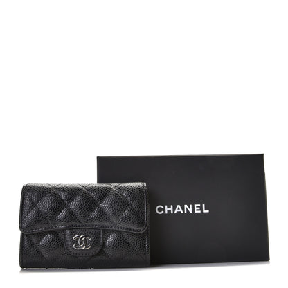 Chanel Caviar Quilted Flap Card Holder Black 12 of 12