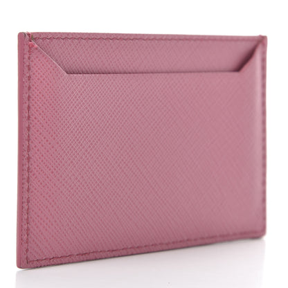 Prada Saffiano Greche Card Holder Peonia Turchese White 8 of 9