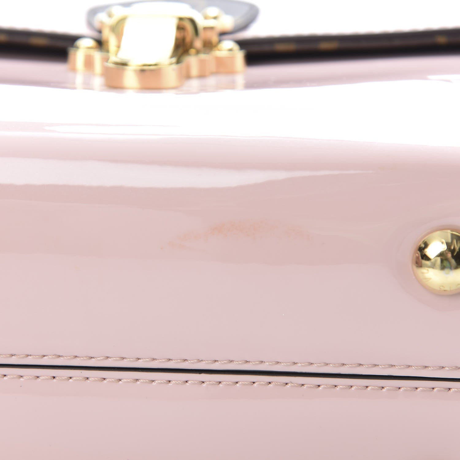 Louis Vuitton Patent Calfskin Monogram Cherrywood PM Rose Ballerine 12 of 13
