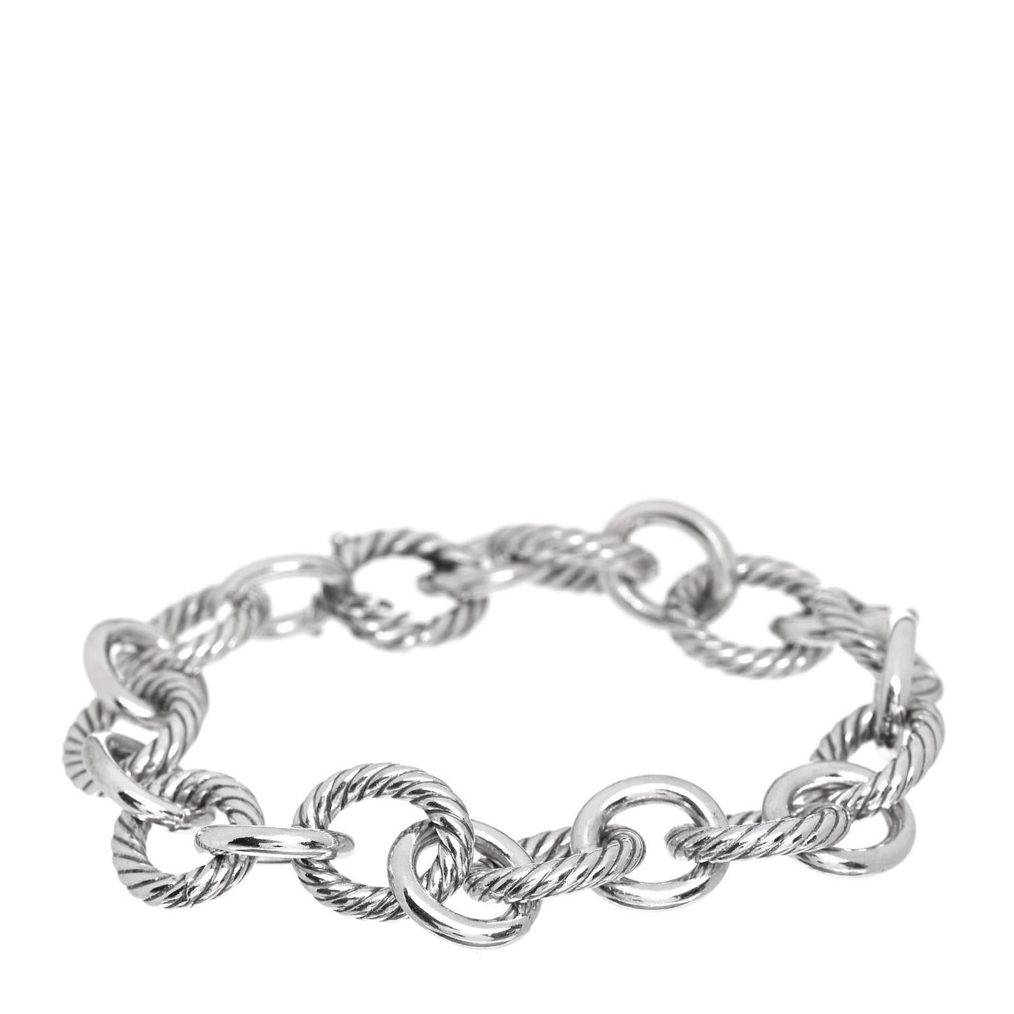 Sterling Silver 12mm Large Oval Link Bracelet