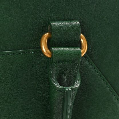 Saint Laurent Sheepskin Medium Cabas ChYc Tartan Green 10 of 10