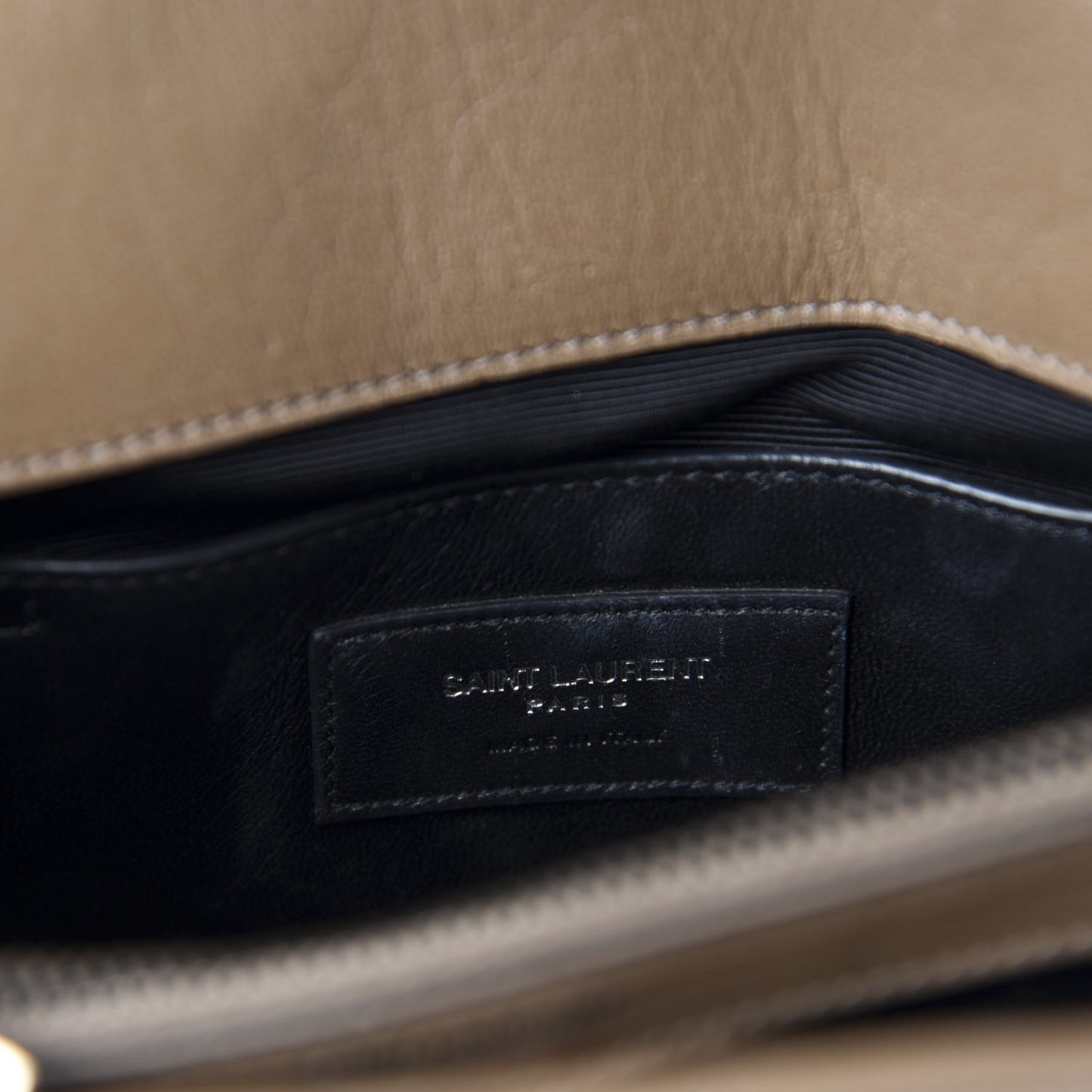Sheepskin Matelasse Chevron Monogram Medium College Bag Fard