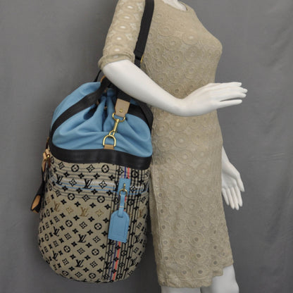 Louis Vuitton Monogram Cheche Gypsy GM Bag Blue 14 of 14