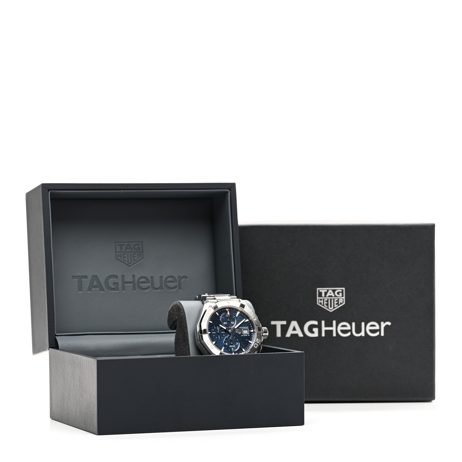 Tag Heuer Stainless Steel 43mm Aquaracer 300M Chronograph Automatic Watch Blue CAY2112 5 of 5