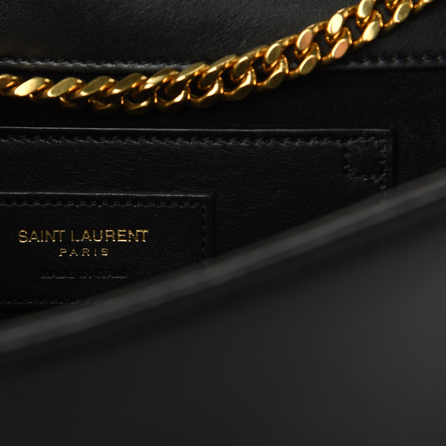 Smooth Calfskin Medium Classic Monogram Kate Tassel Satchel Black