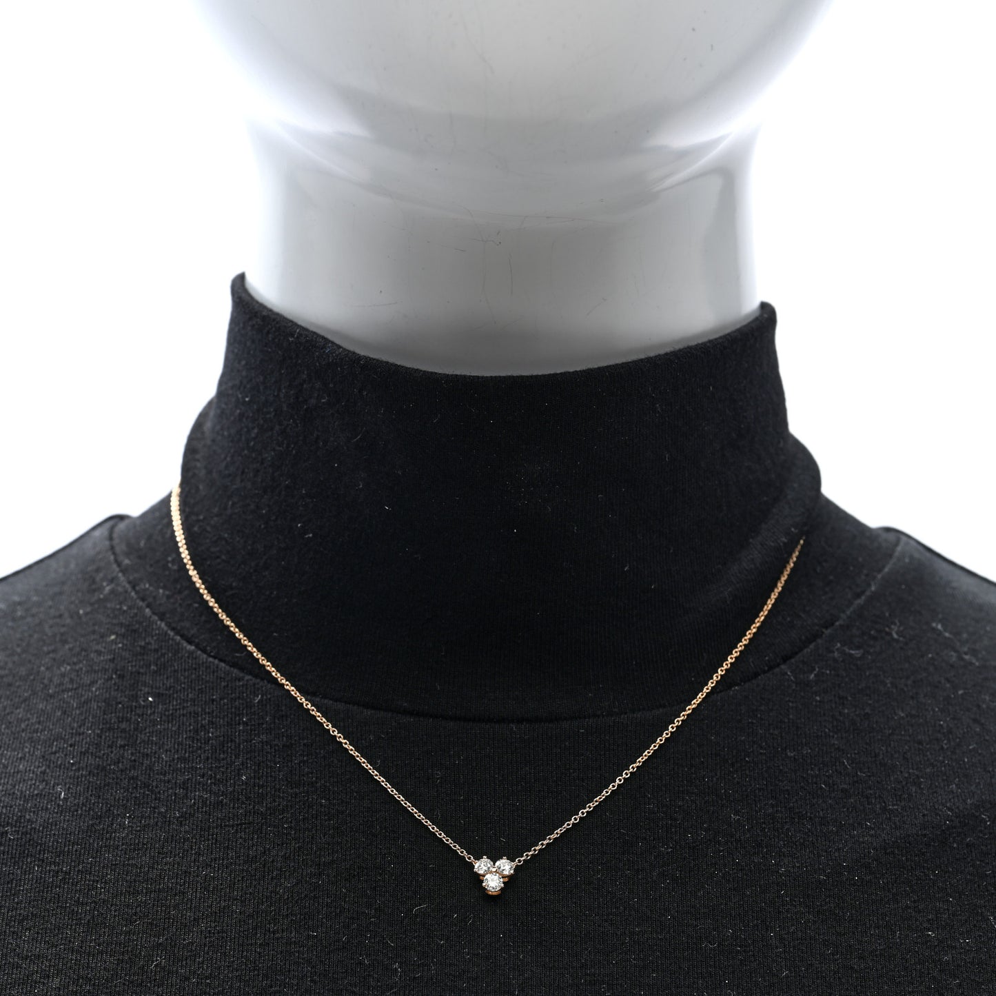 18K Rose Gold Diamond Aria Pendant Necklace
