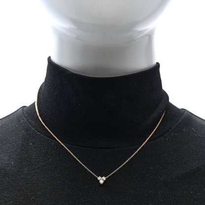 Tiffany 18K Rose Gold Diamond Aria Pendant Necklace 2 of 4