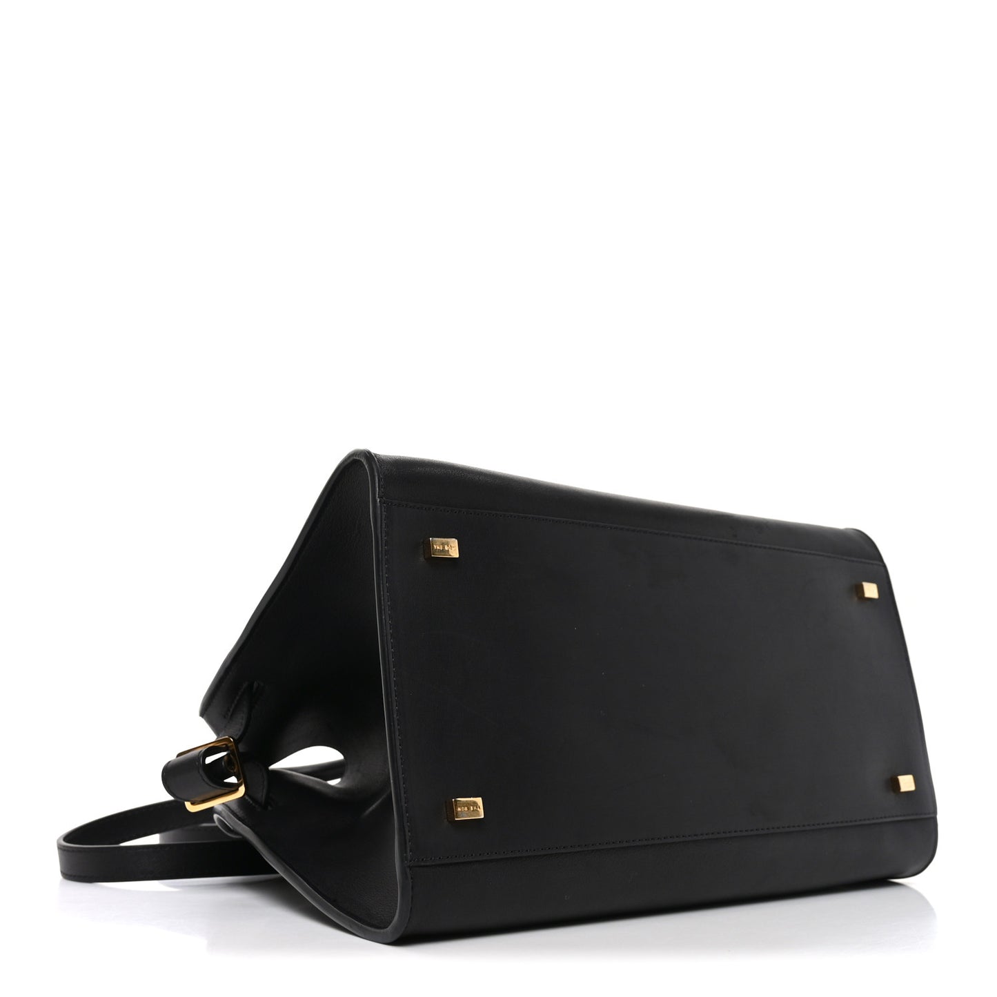 Polished Saddle Calfskin Soft Margaux 12 Black