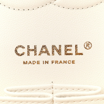 Chanel Caviar Quilted Medium Double Flap White 6 of 13