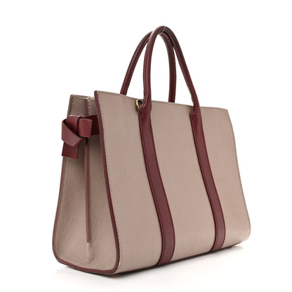 Louis Vuitton Monogram Cuir Plume Very Tote MM Mastic Raisin 3 of 15
