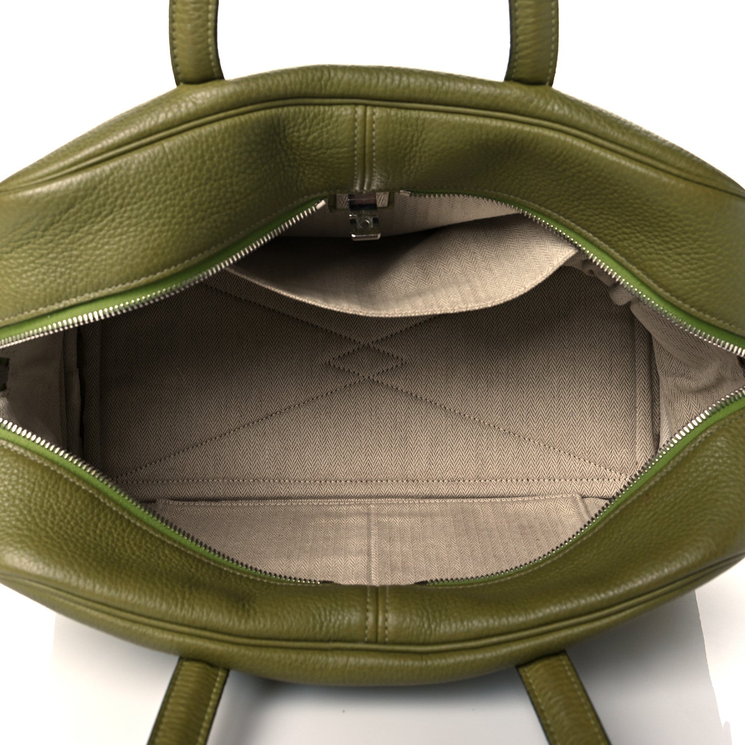 Hermes Taurillon Clemence Victoria II 35 Vert Chartreuse 5 of 10