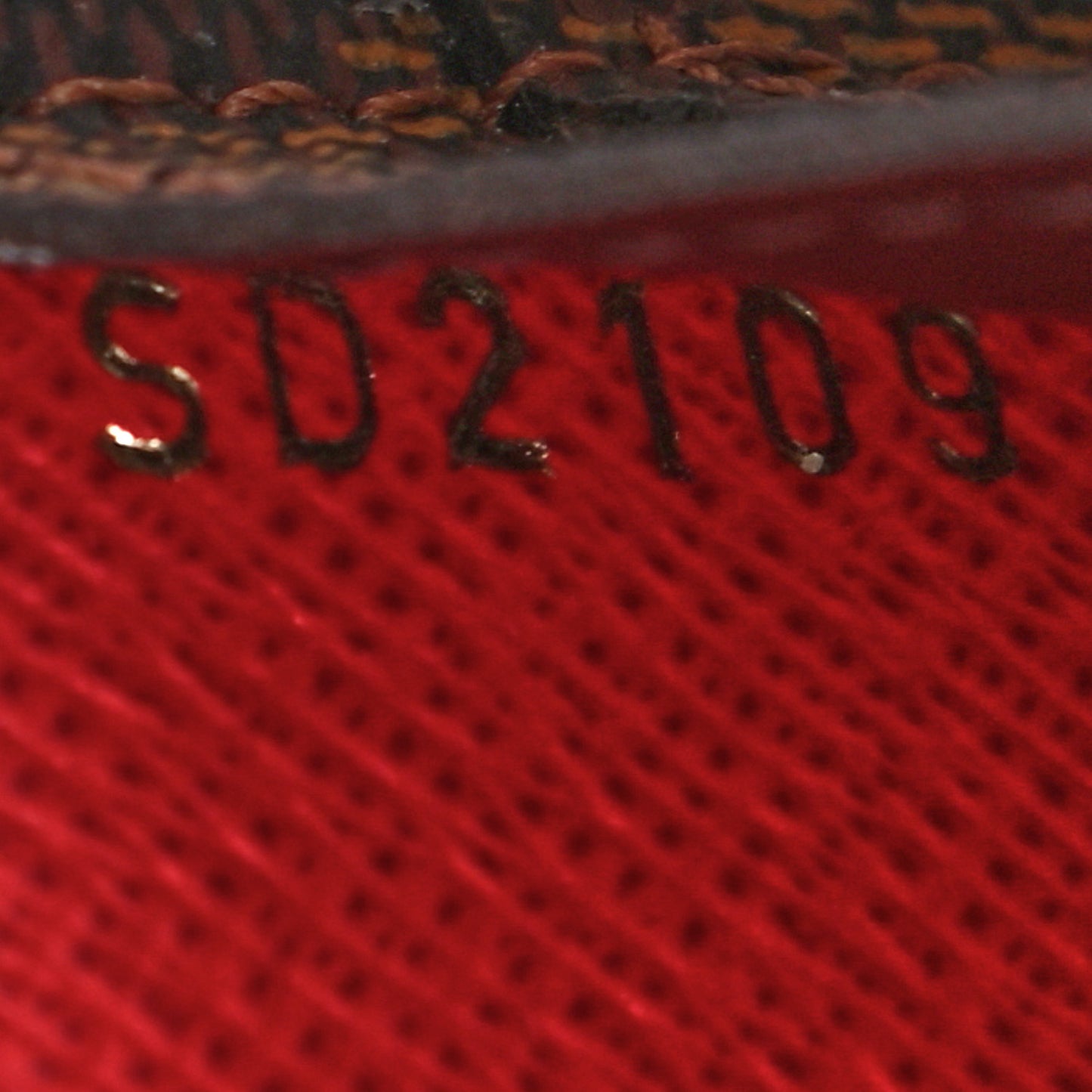 Damier Ebene Josephine Wallet Red