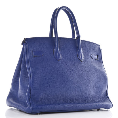 Hermes Togo Birkin 35 Bleu Electrique 3 of 9