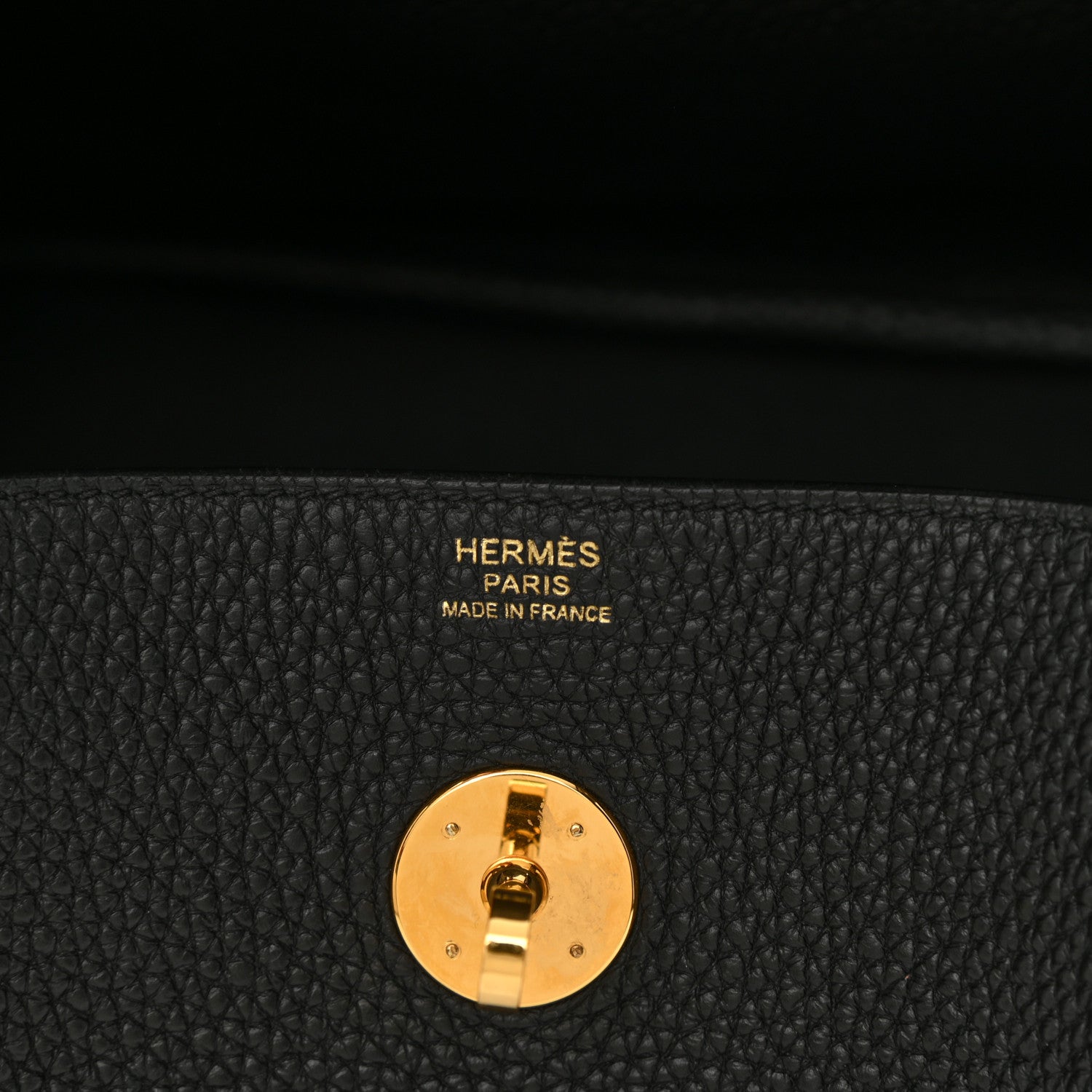 Hermes Taurillon Clemence Lindy 26 Black 6 of 8