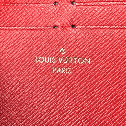 Louis Vuitton Damier Ebene Clemence Wallet Cherry 6 of 7