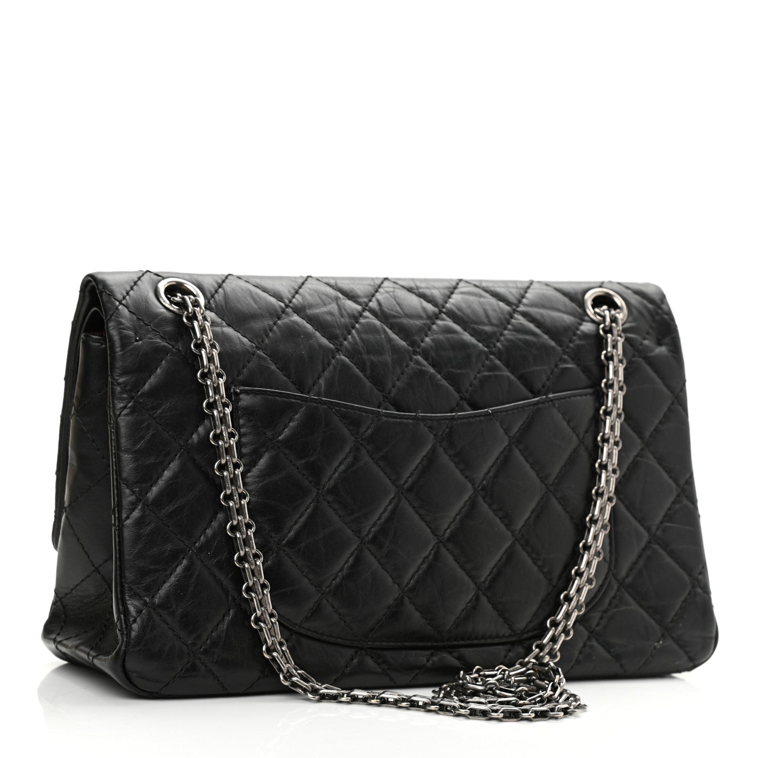 Chanel Aged Calfskin Quilted 2.55 Reissue 226 Flap Black 3 of 8