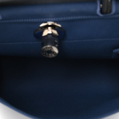 Hermes Military Toile Vache Hunter Herbag Zip 31 PM Bleu Brighton Bleu Saphir 5 of 10